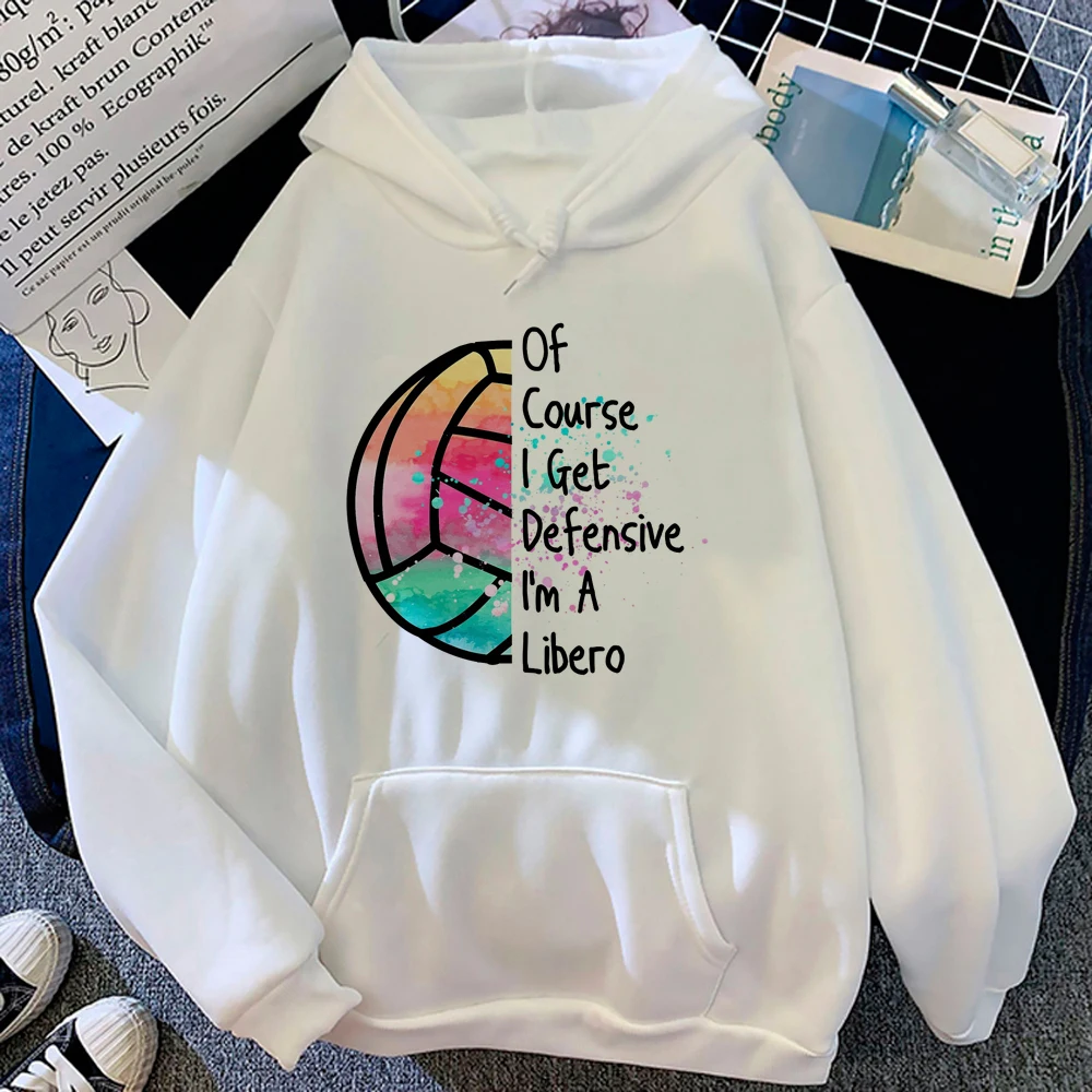 Sudadera con capucha de voleibol para mujer, ropa de calle gótica de anime de los 90, Jersey de invierno para mujer