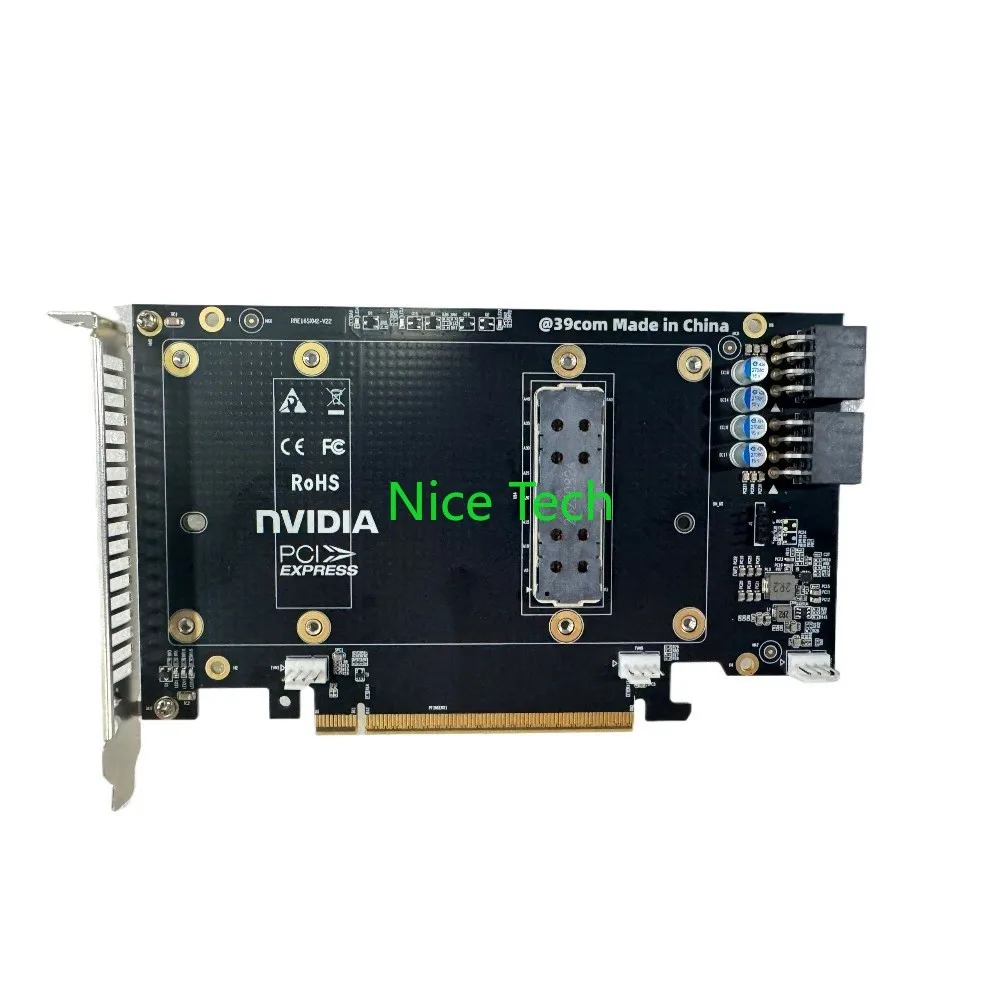 SXM2 إلى PCIE لوح مهايئ يدعم Nvidia Tesla P100 V100 16GB 32GB ث/قوس