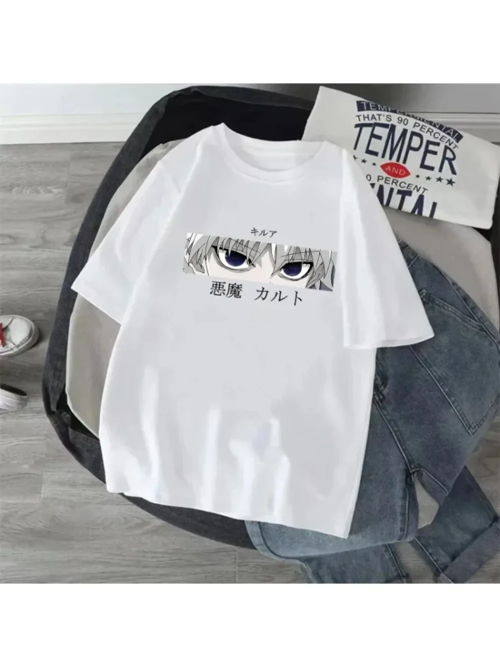 Anime Hunter X Hunter T-Shirt Japanischer Manga Hisoka Killua Zoldyck Lustige Mode Harajuku Kawaii T-Shirt Damen Y2K Kleidung – Detail 10