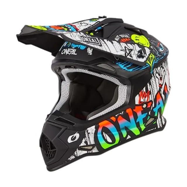 2SRS Helmet Adult Rancid for motorcycle riding ABS plastic matte black lightweight and DOT certified