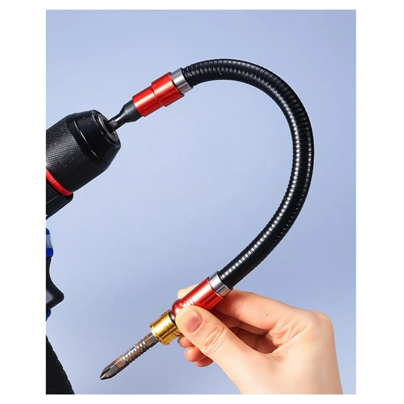 

ABKW-Flexible Screwdriver Bit Holders Drill Bit Extension Shaft Bendable Elastic Hex Soft Bar