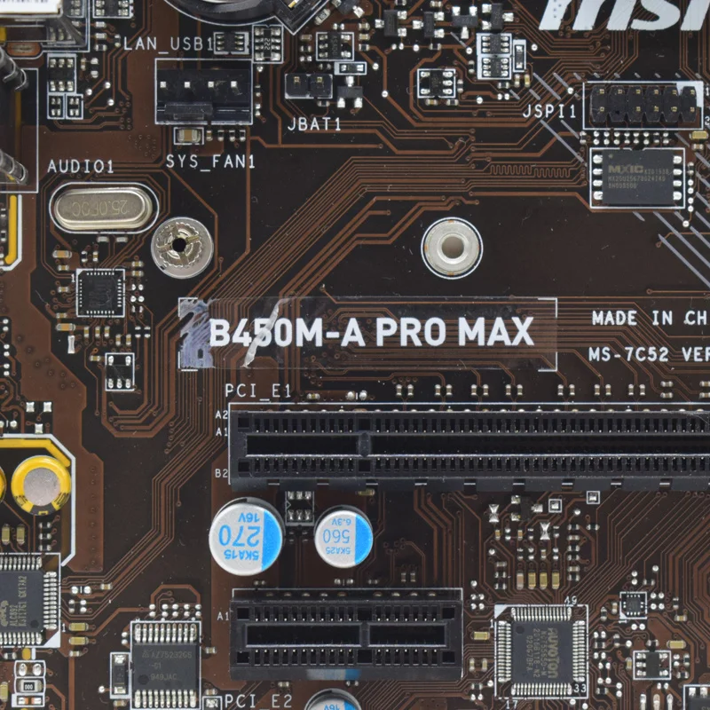 Imagem -02 - Soquete para Placa-mãe Pro Max Suporte Am4 Ryzen 5600 5900x 2700 4600g Cpu 2xddr4 32gb Micro Atx Msi-b450m