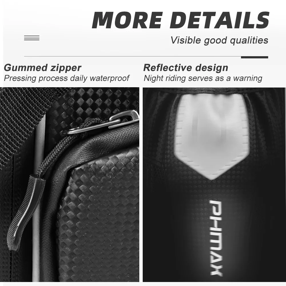 PHMAX Bicycle Saddle Bag Portable Multifunctional Waterproof Bike Tail Bag With Water Bottle MTB Road Seat Bag Bike Accessories