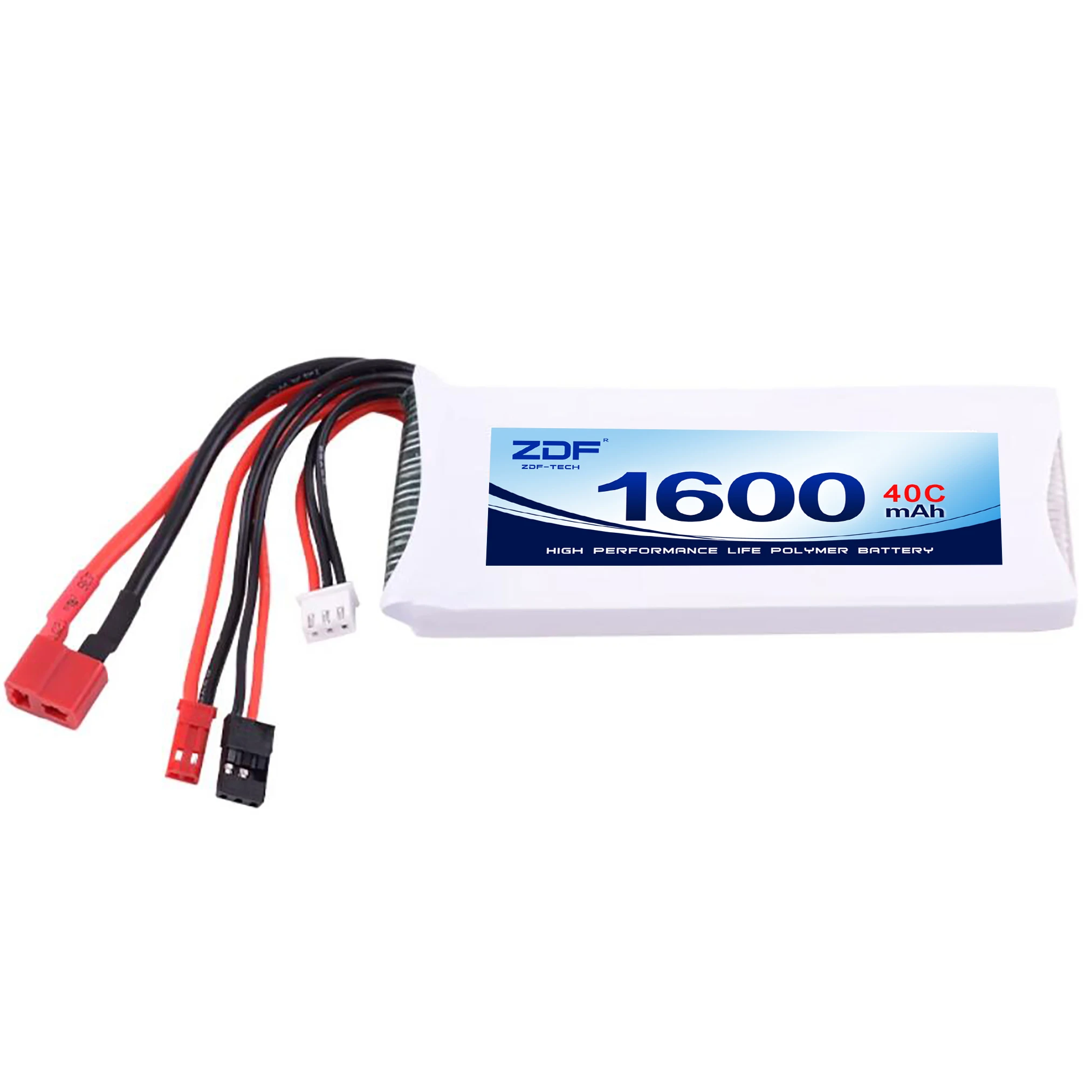 ZDF 2S 6.6V 3S 9.9V 1600mah 40C 3000mah batteria di vita connettore Futaba per ricevitore aereo RC trasmettitore telecomando auto