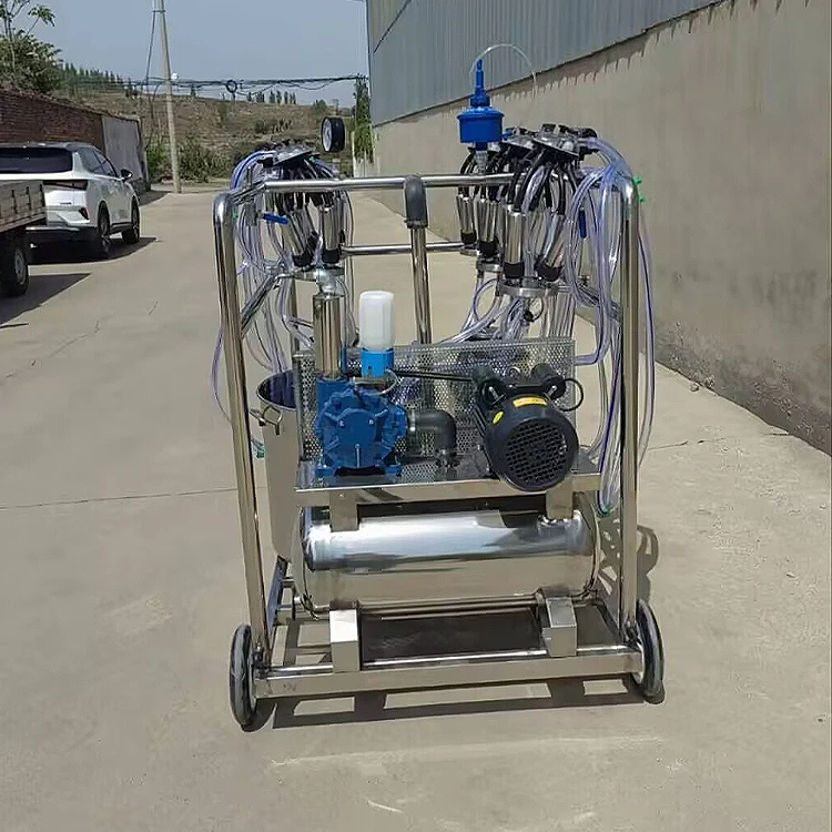 China Factory Wholesale Cow Milking Machine/ Small Scale Goat High Quality Milk Making Machine Milking Machine