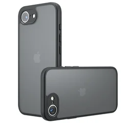 16E Case for iPhone 16E Matte Clear Phone Cover for iPhone 16 E SE 4 16e Acrylic PC + TPU Thin Shockproof Bumper Shell