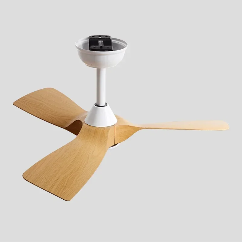 Nordic 32Inch Low Floor Fan Llights Restaurant Living Room Ceiling Fan Strong Winds and Durable Fan Chandelier 110V 220V