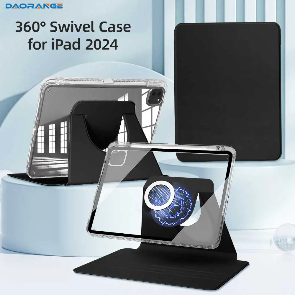 

For Xiaomi Pad 6/6 Pro 3-Fold Flip Stand Case with Auto Sleep/Wake Function Shockproof PU Leather Protective Cover for Tablet