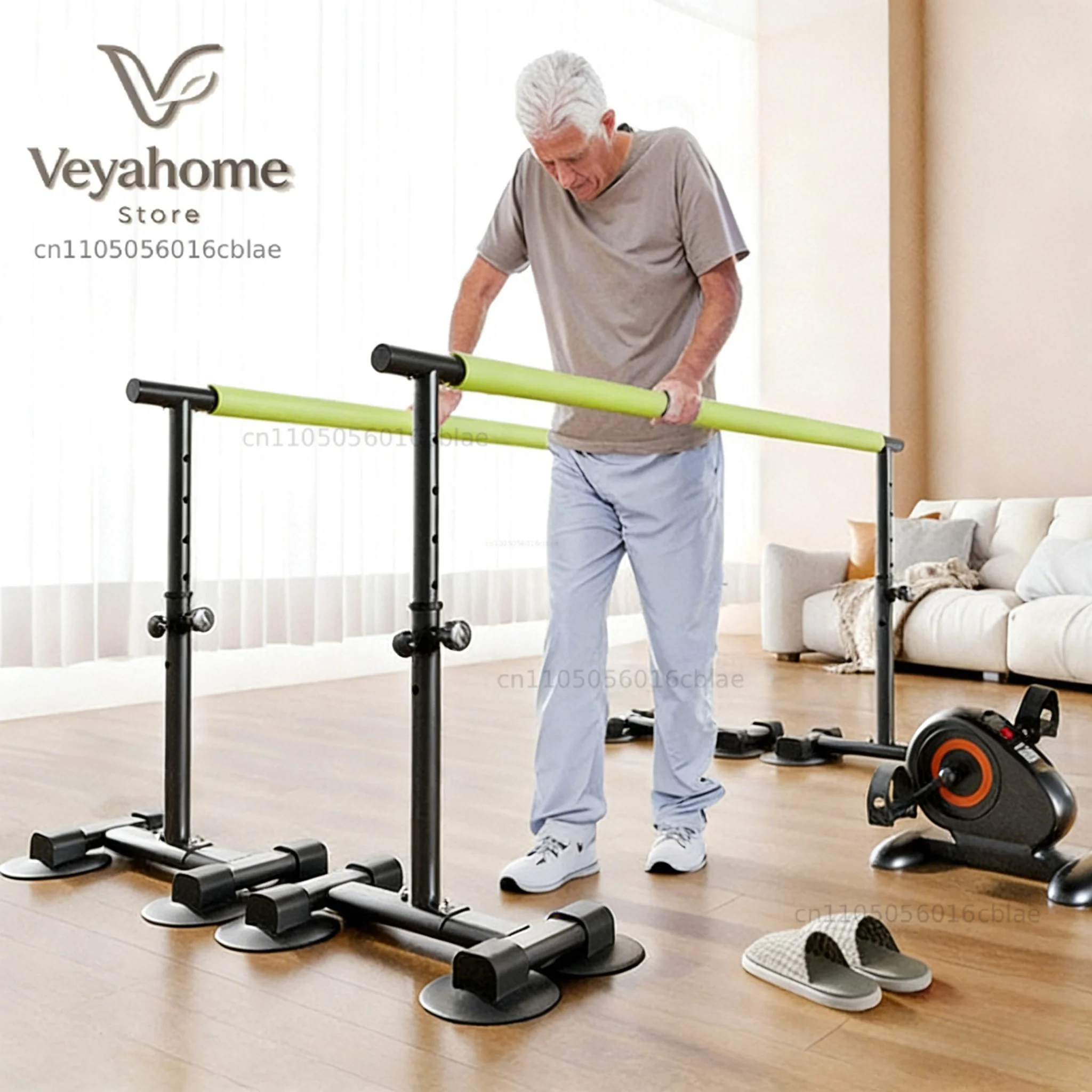 Height Adjustable Rehabilitation Parallel Bars,Lower Limb Walking Training Aid,Elderly Disabled Fitness Gear,Recovery Exercise