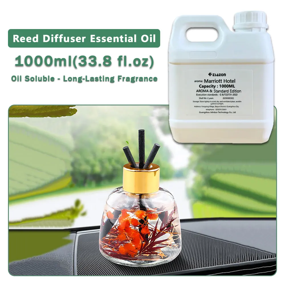 ESAEON Oily Aromatic Essential Oils - For Reed Diffusers & Flameless Aroma & Vine Diffuser, Marriott Hotel - 1000ML (33.8 fl.oz)