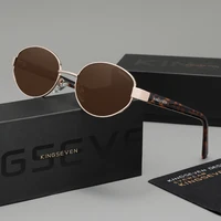 KINGSEVEN, gafas de sol originales Retro de lujo para mujeres y hombres, gafas polarizadas UV400 ovaladas antideslumbrantes, gafas de moda para conducir, gafas informales