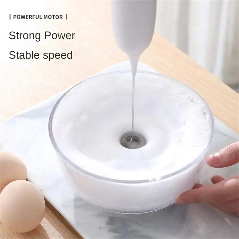 Electric Milk Frother Milk Cream Handheld Coffee Maker Kitchen Beverage Foam Whiskey Blender Coffee Cream Frost Kitchen Tools