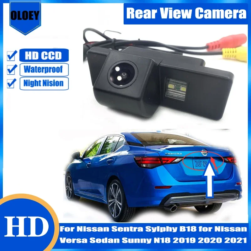 Rear camera For Nissan Sentra Sylphy B18 for Nissan Versa Sedan Sunny N18 2019 2020 2021 Night Vision Parking Reversing Camera