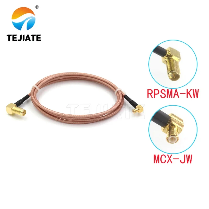 

1 шт. кабель-адаптер TEJIATE MCX в RPSMA типа MCX-JW преобразователь RPSMA-KW 8-90 см 1 м 1,5 м 2 м длина разъем RG316 провод