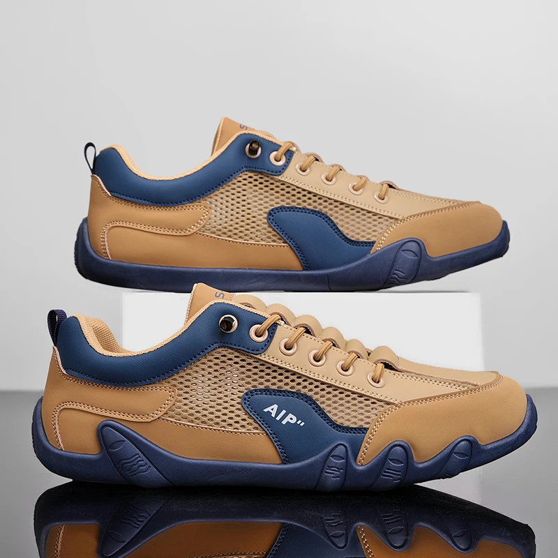 Men Sneaker 2025 New Summer Breathable PU Leather Casual Shoes Outdoor Walking Sports Shoes for Men Size 39-46 - Image 2