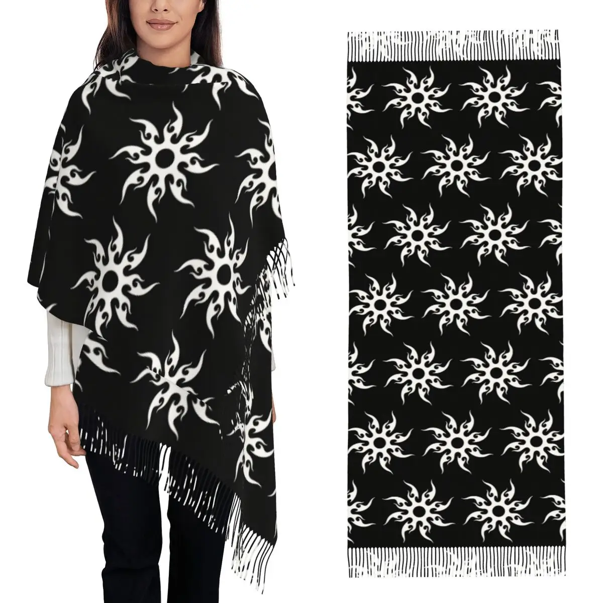 Two Time Video Game C00lkidd Scarf Tassel Scarves Women Soft Warm Shawls and Wraps Long Fall Winter Shawl Wrap