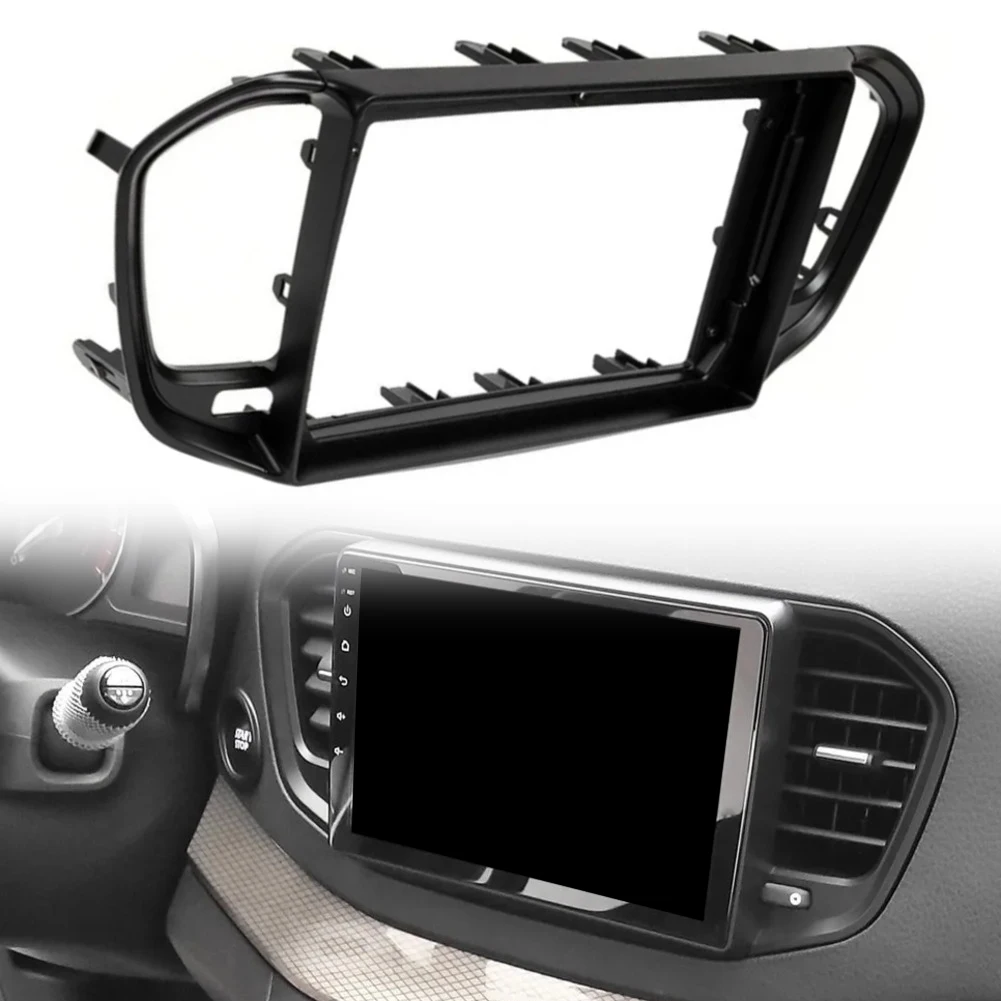 9 Inch Car Dashboard Radio for fascia Frame Plate for Lada For Vesta 2023 ABS Plastic Trim Compatible with Multiple Audio