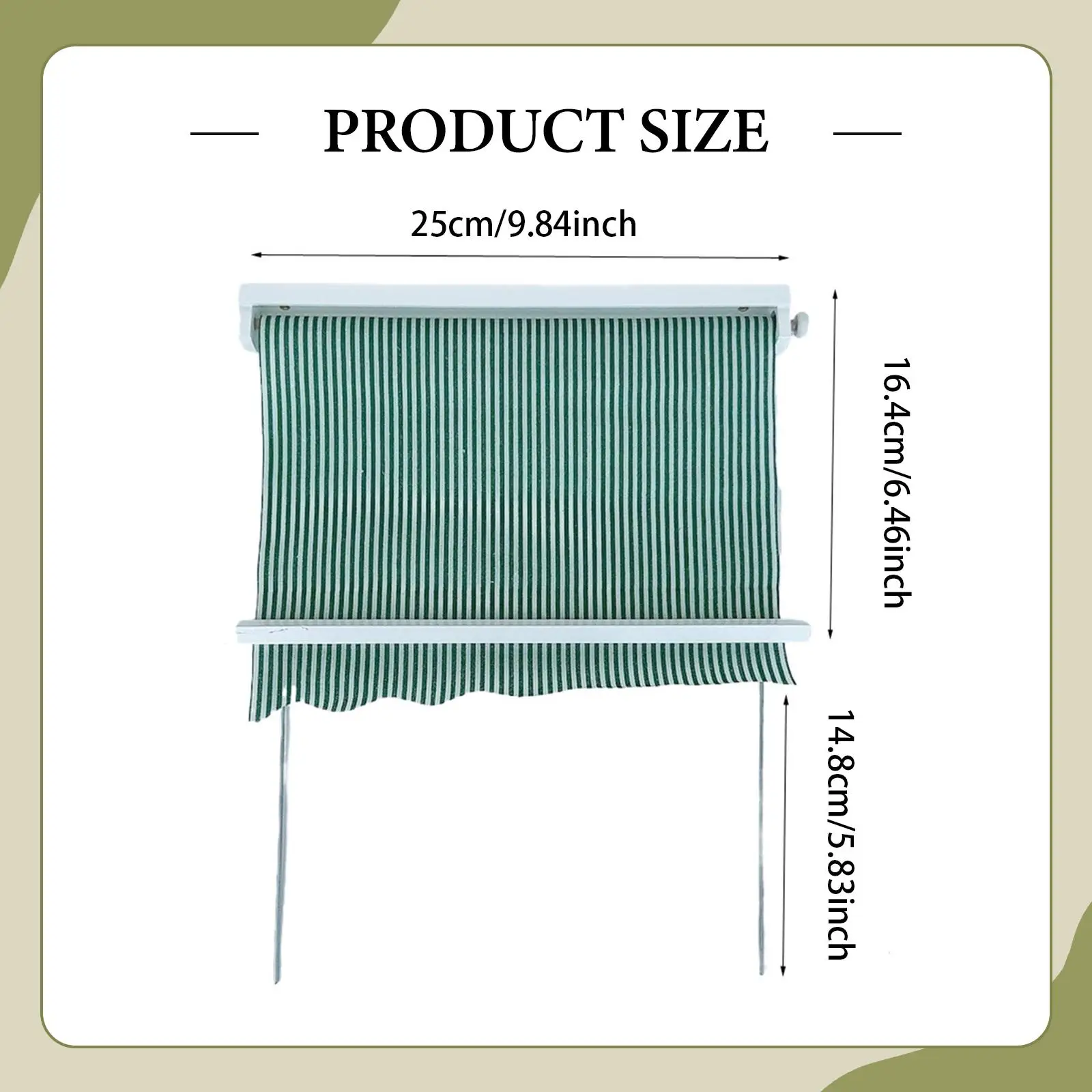 Miniature Dollhouse Accessories Awning 1/12 Decorative Micro Landscape Decor