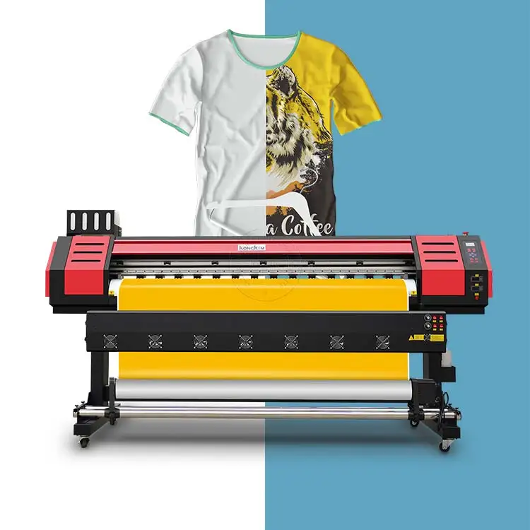 XP600/DX5/ i3200 heads high speed dye sublimation fabric textile printing machine