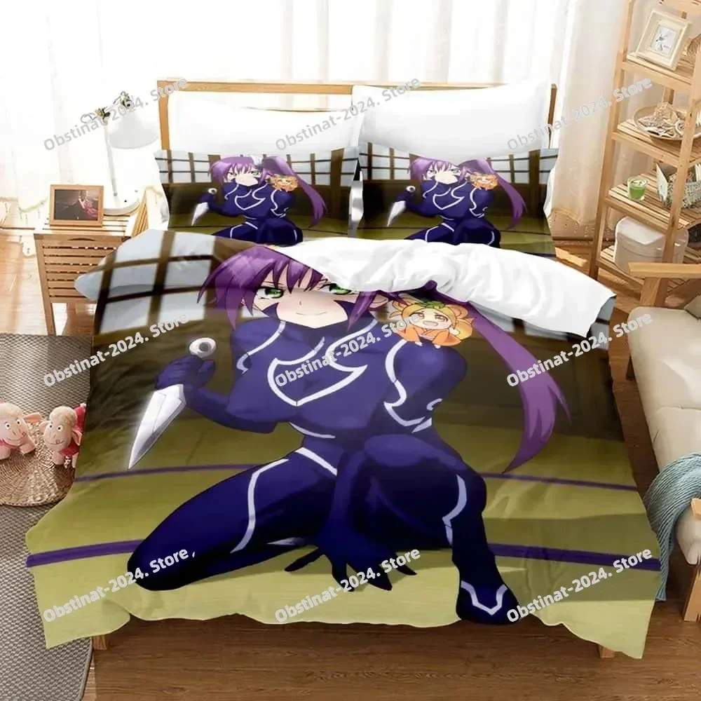 3D 애니메이션 유라기소 노 유나산 침구 세트 베개 커버 포함 부드러운 싱글 더블 퀸 슈퍼 킹 사이즈 침실용