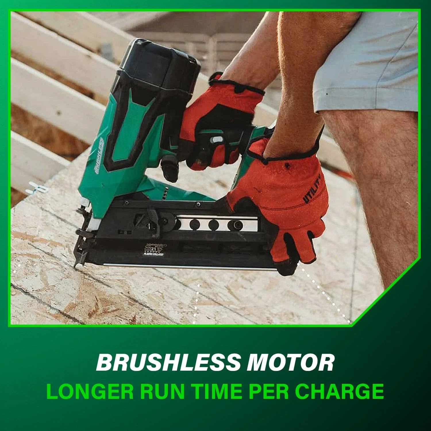 18 فولت متعدد فولت لاسلكي 21 ° مجموعة أدوات تأطير المسامير، أداة تحطير شريط بلاستيكي 3-1/2 بوصة مع أداة كهربائية ببطارية ليثيوم أيون 4.0 أمبير في الساعة #6