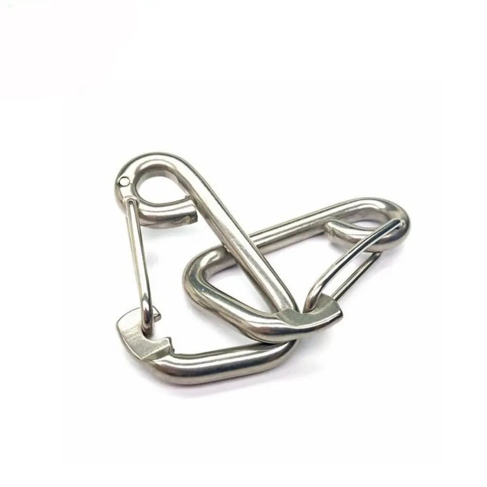 Stainless Steel Scuba Diving Hook Silver Multistyles Camping Carabiner Simple Hook Hanging Buckle Snap Kayak Accessories
