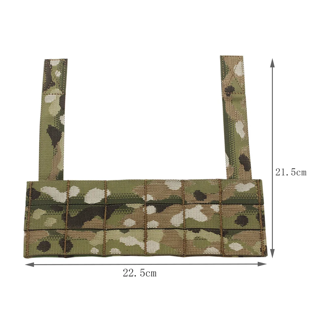 Tactical Vest Chest Rig EUD Bridge Molle Panel Modular Expansion Plate For D3CRM D3CRX Hunting Vest Accessories