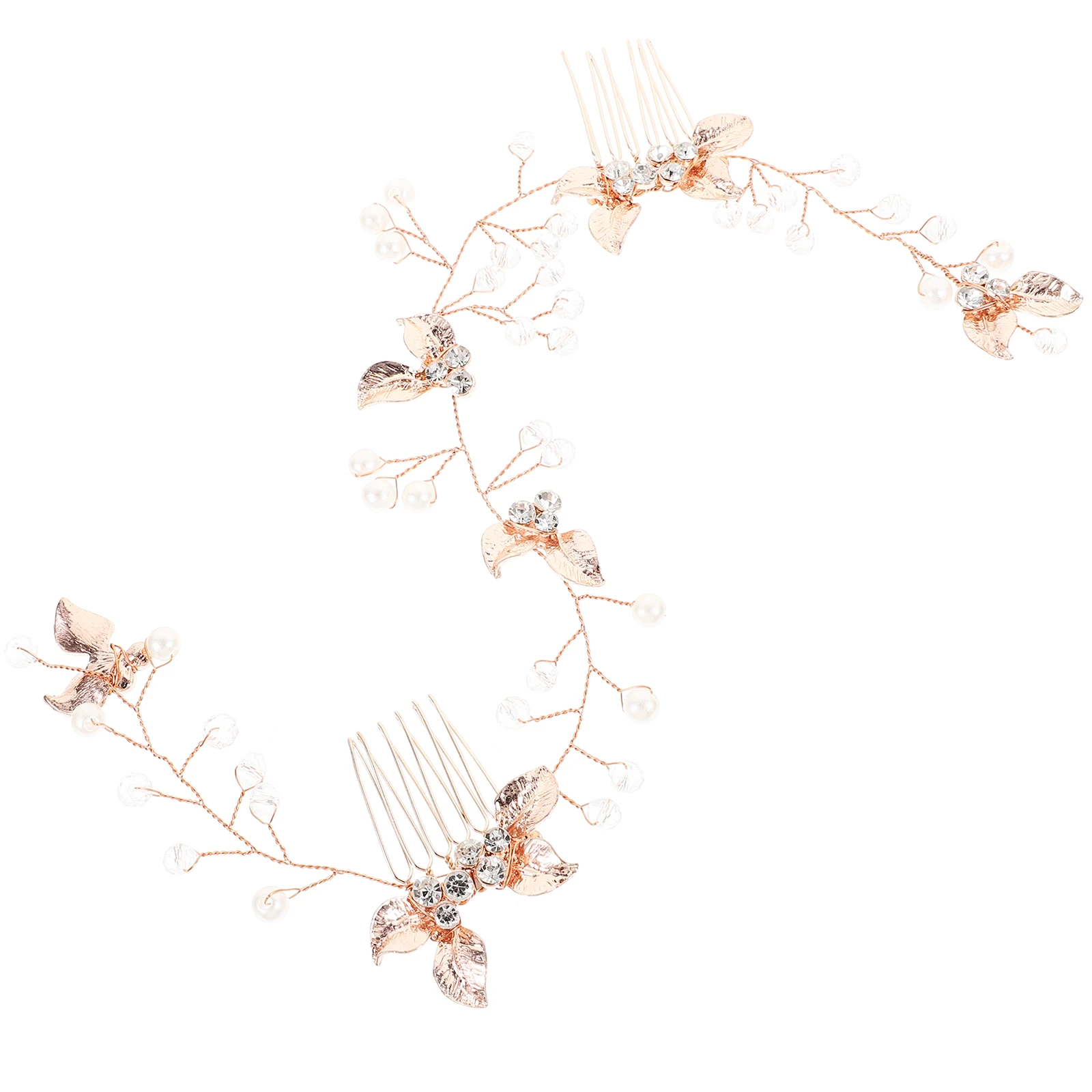 

Twist Hair Accessories Dazzling Rhinestone Wedding Comb Elegant Alloy Flower Design Strong Hold Secure Fit Bride for Party