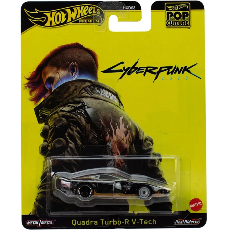 1/64 Mattel Hot Wheels Pop Culture Cyberpunk 2077 Snoopy Batman 2025 Mix 6 (funda M) vehículo de Metal fundido a presión juguete para regalo de cumpleaños