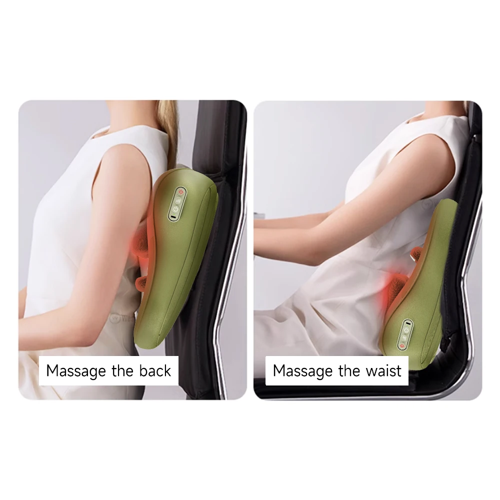 Darius وسادة كهربائية مدلك كامل الجسم الأنسجة العميقة العجن الساخن المستهدفة الاسترخاء الكتف الرقبة الظهر وظيفة ساخنة #3