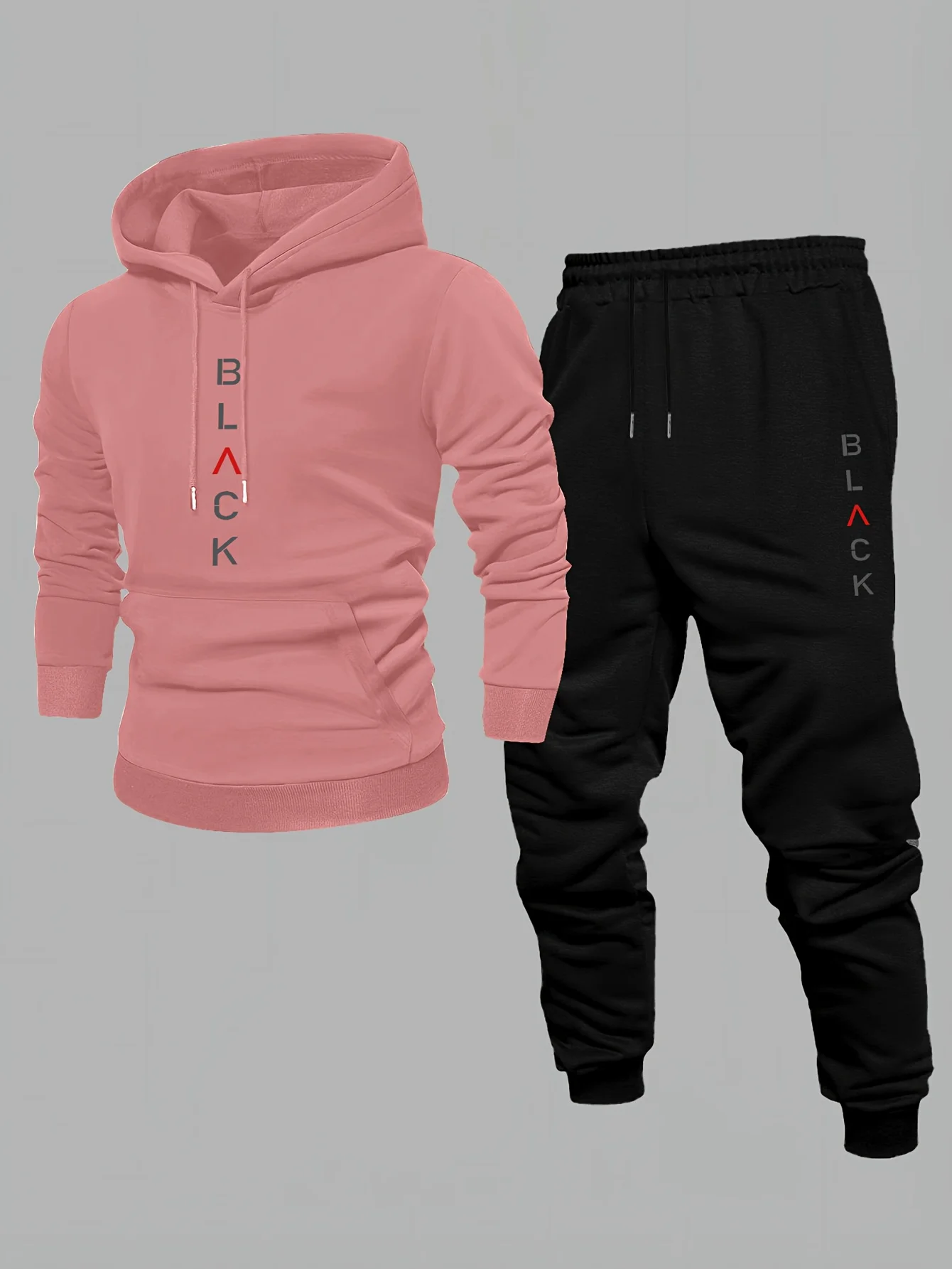 Lazy Monkey Printed Fall/Winter Men's Loose-Fitting Sweater Set - Two Pieces - Daily Men's Casual Fashion Wear