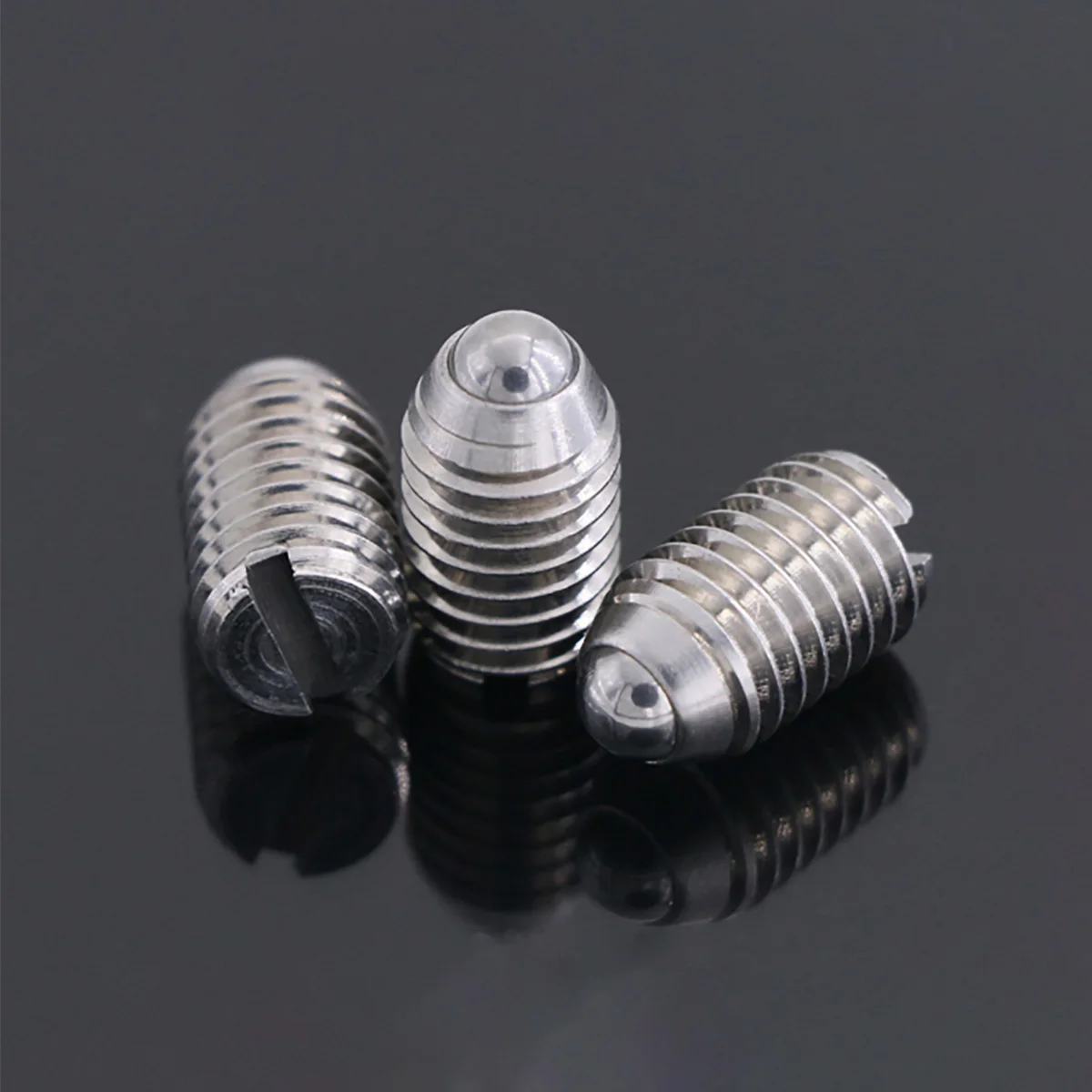 

304 Stainless Steel Ball Head Plunger Slotted Spring Positioning Plunger Screw M8M10M12M16