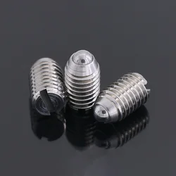 304 Stainless Steel Ball Head Plunger Slotted Spring Positioning Plunger Screw M8M10M12M16
