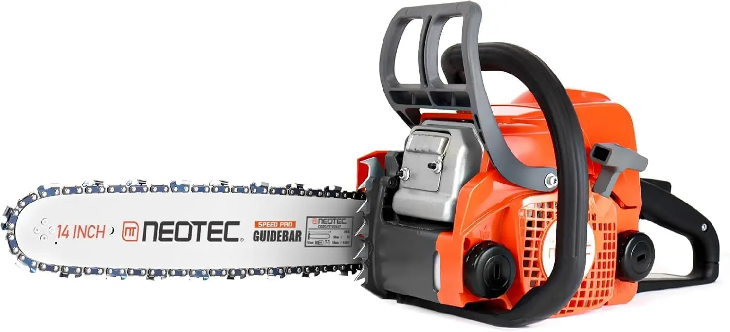 31.8cc NS832 Gas Chainsaw,14 Inch Top Handle Chain Saw 2-Stroke Portable Gas Powered Chainsaw for Wood Cutting,1.5KW