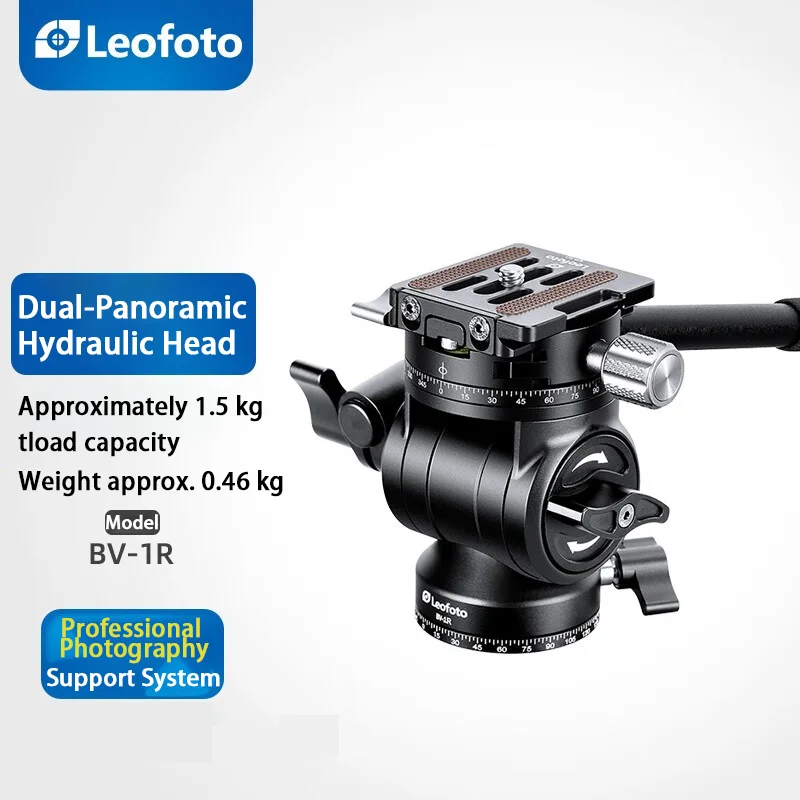 

LeofotoBV-1R Micro SLR Small Lens Hydraulic Head Compact Mini Dual Panoramic Video Tripod Head BV-1R(tripod not included)