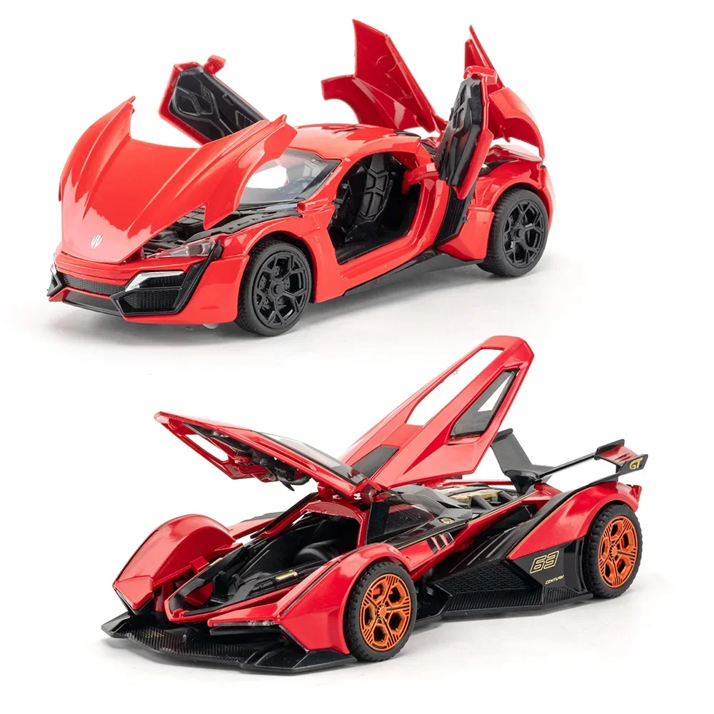 1: 32 RED Series Lamborghini Mercedes Camaro Sports Car Alloy Simulation Children\'s Toy Car Model Festival gifts Collection