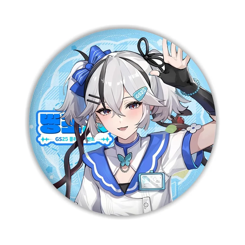 58mm Game Wuthering Waves Carlotta Montelli ROCCIA Yinlin Camellya Cosplay COSTUME Badge Pin SPTE Tinplate Brooch Prop ﻿
