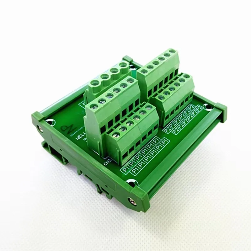 2 in 12 out wiring terminal module DIN rail installation distribution module board