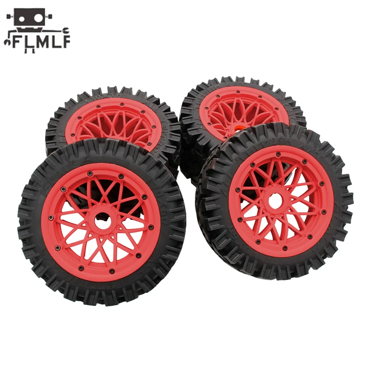 Super Strong Grip on All Terrain Front or Rear Tyre with Nylon Wheel Hub or Tire Skin Kit for 1/5 HPI ROFUN ROVAN KM BAJA 5B SS