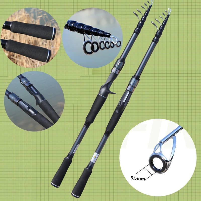 Ultralight Carbon SPINNING Fishing Rod Combo 1.8 M-3.0 M Lure POLE M Action 2000 3000 4000Series ปลาคาร์พ Feeder REEL สําหรับน้ําทั้งหมด