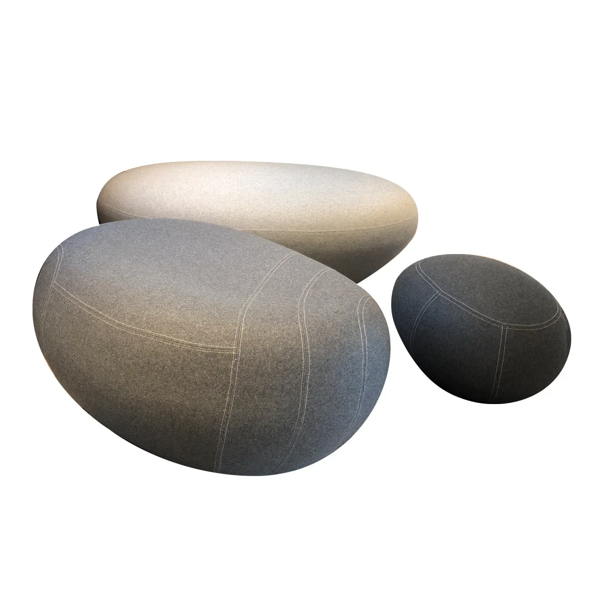 

Oval, sofa seat stool, fiberglass, mall chair, soft bag, eggs, pebbles