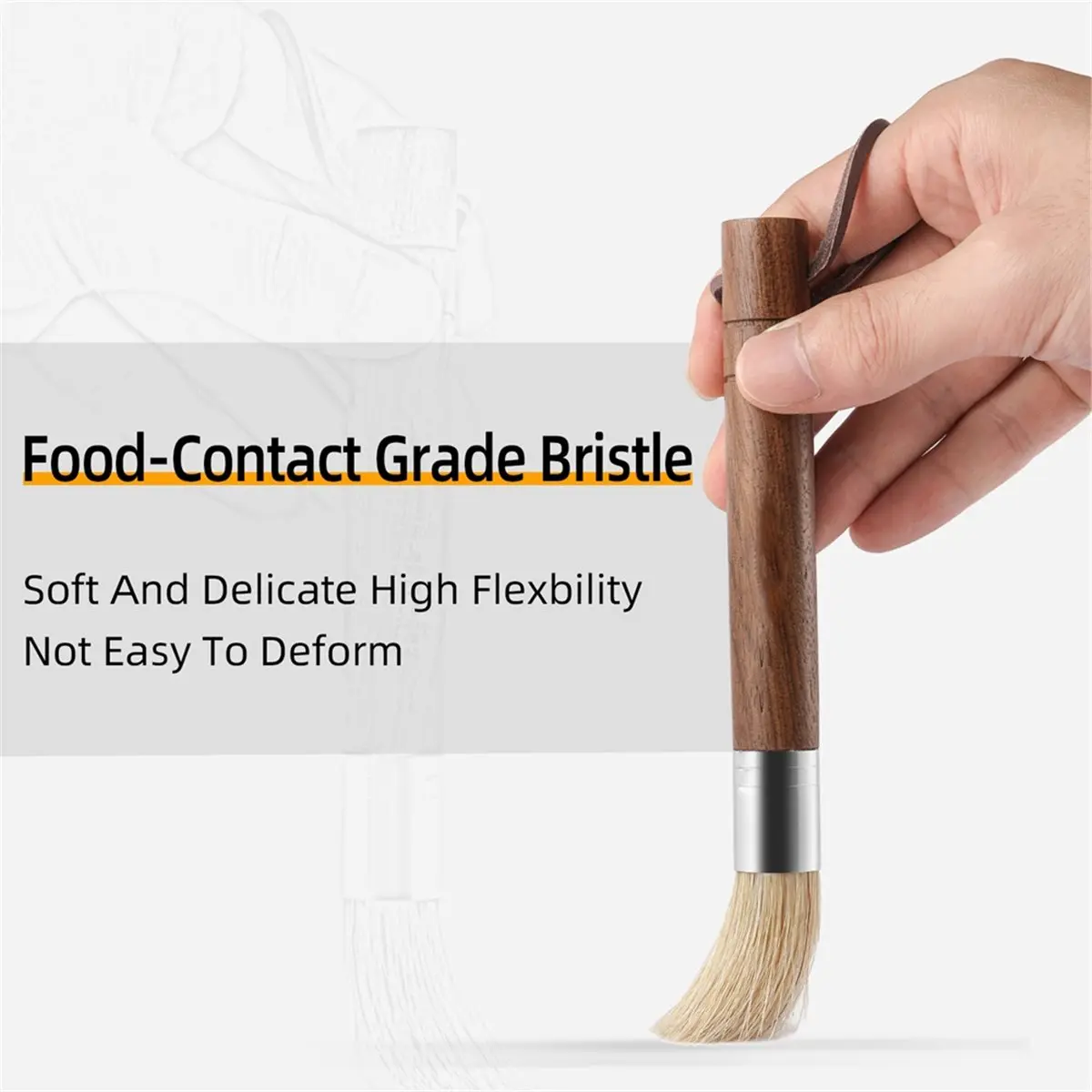 TODAY@BUY@~ Coffee Grinder Cleaning Brush Espresso Dusting Tool, Natural Bristle Brush for Portafilter Group Head Grinder