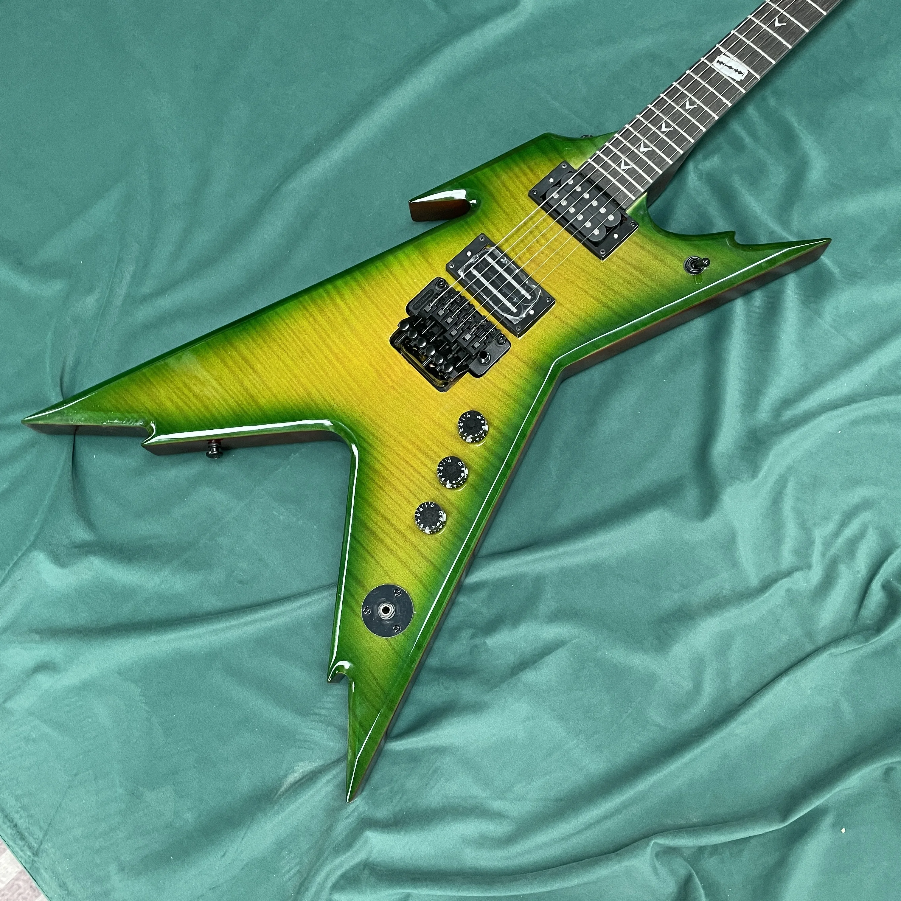 6-string electric guitar, tiger-striped veneer mahogany body guitars, metal advanced speed-picking electric guitarra