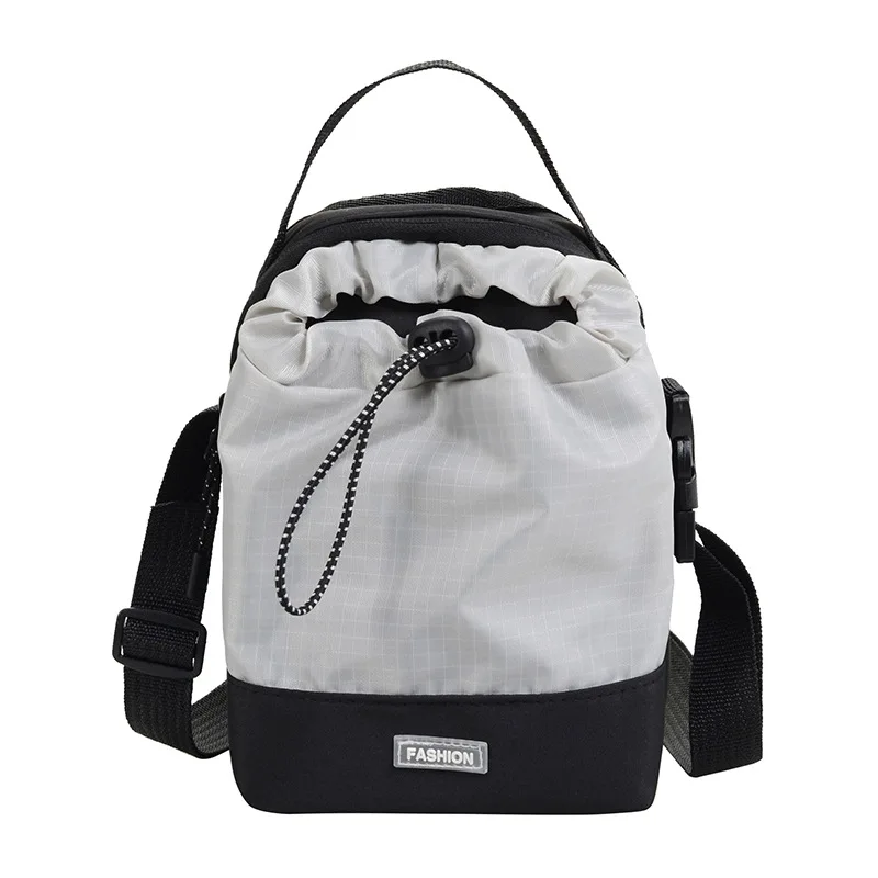 

Headphone shoulder bag, crossbody bag, handbag, new nylon drawstring bag, large capacity, trendy, cool