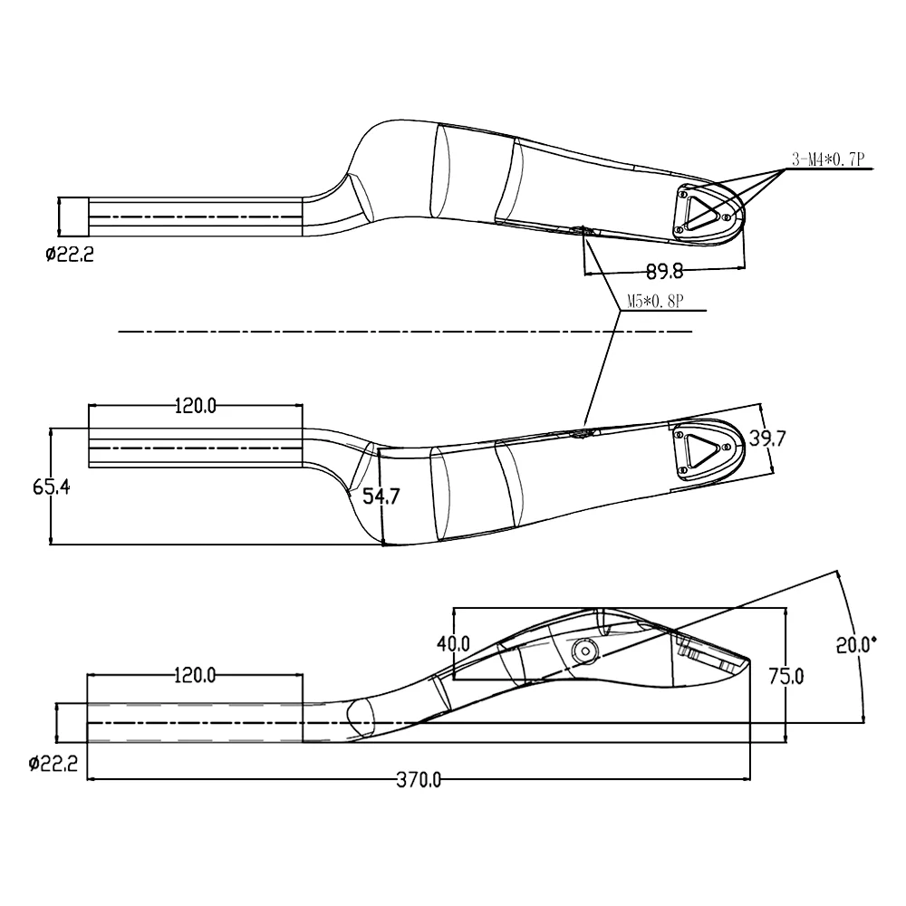 Carbonfaser-Triathlon-Zeitfahr-Lenker, Fahrrad-Rest-Lenker, Clip-on Aero-Lenker, Lenkerverlängerung, mechanisch und elektronisch – Detail 1