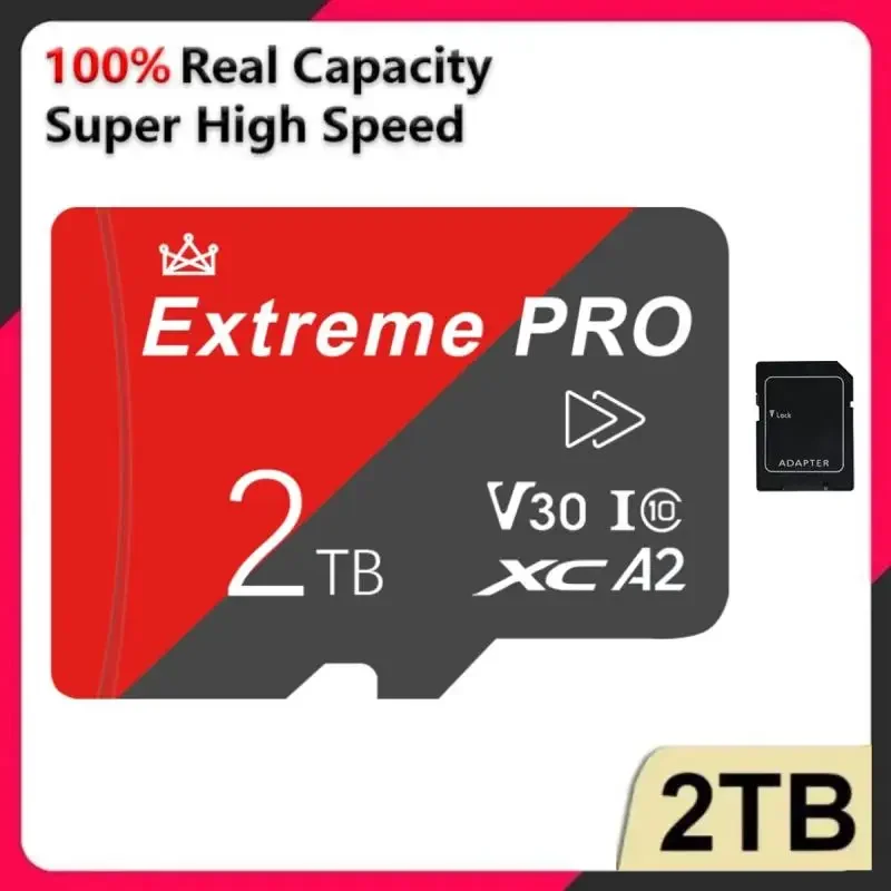 Micro TF/SD Memory Card 2TB 1TB V30 U3 512GB SD Card SD/TF Flash Card Class 10 Memory Card 128GB For Phone Drone Ps4 Ps5