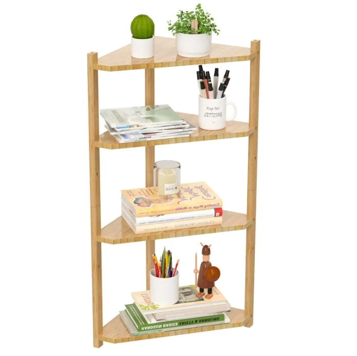 Combohome High-Quality 3-Tier Bamboo Multi-function Storage Holder Bathroom Shelf Organizer Storage Rack