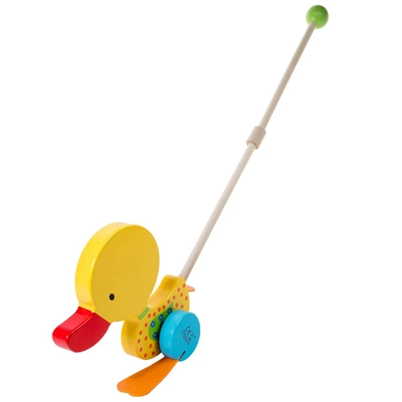 090B Wooden Pushing Toy For Baby Hand Eye Coordination Toy for Ages 18-36 Months