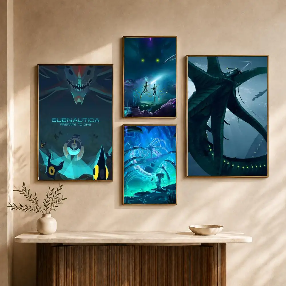Game Subnautica 2 Survival Ocean Dive Poster HD Wall Decor Apartment Dorm Office Cafe Bedroom Home Gift