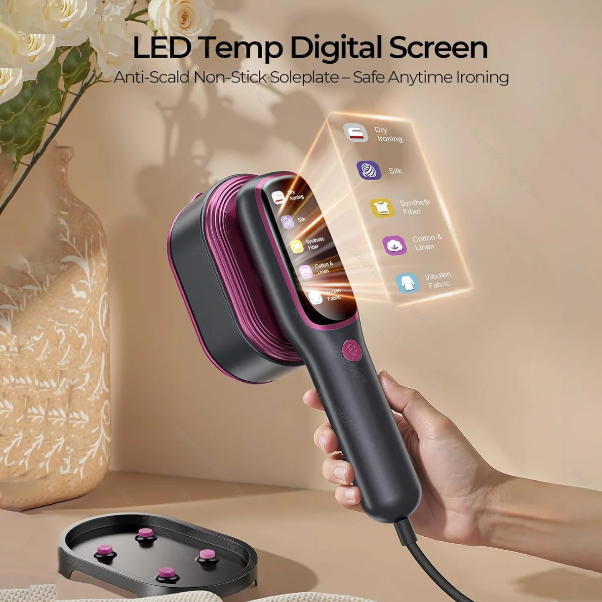 New Model Professional Handheld Garment Steamer 1200W Fast Heating Portable Clothes Fabric Steamer Iron for Home Portable Iron